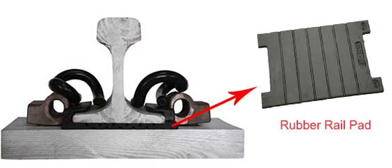 rail rubber pad rail rubber pad